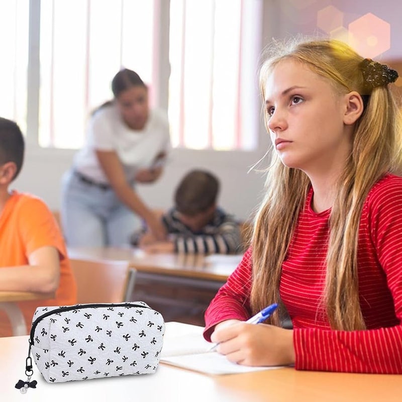 حقيبة مكياج كبيرة على شكل قوس طقم من قطعتين منظف مستحضرات تجميل للسفر للنساء والفتيات - Image 2